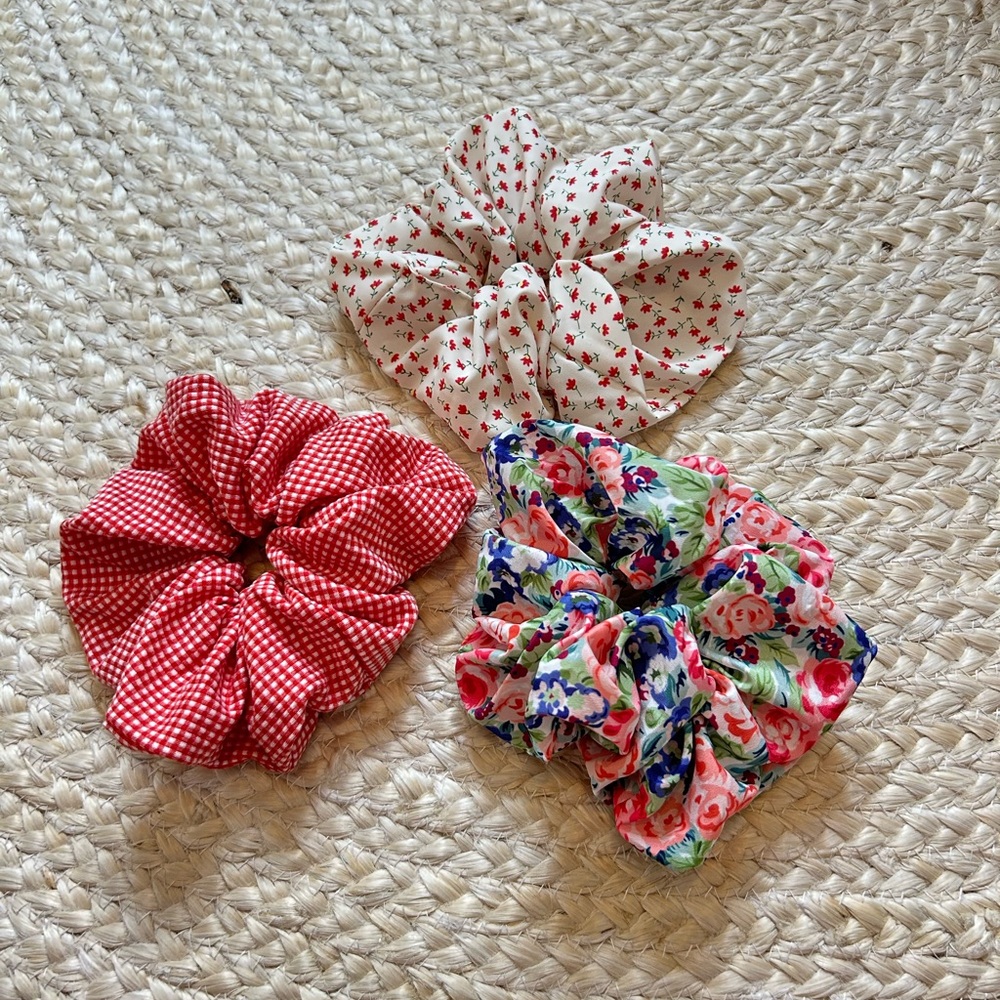 Little poppy co hair scrunchy accessories set bows oversized floral